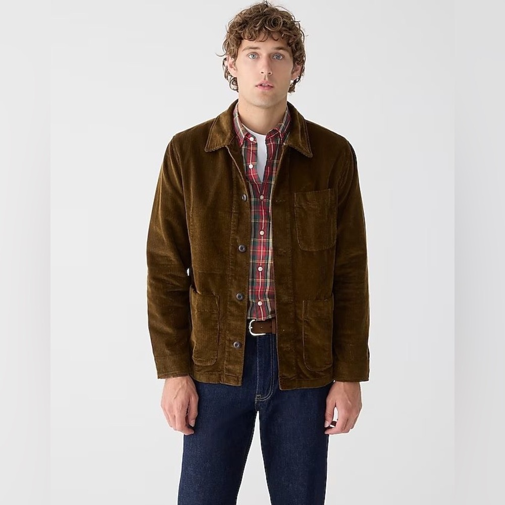 J. Crew Brown Corduroy Shirt Jacket